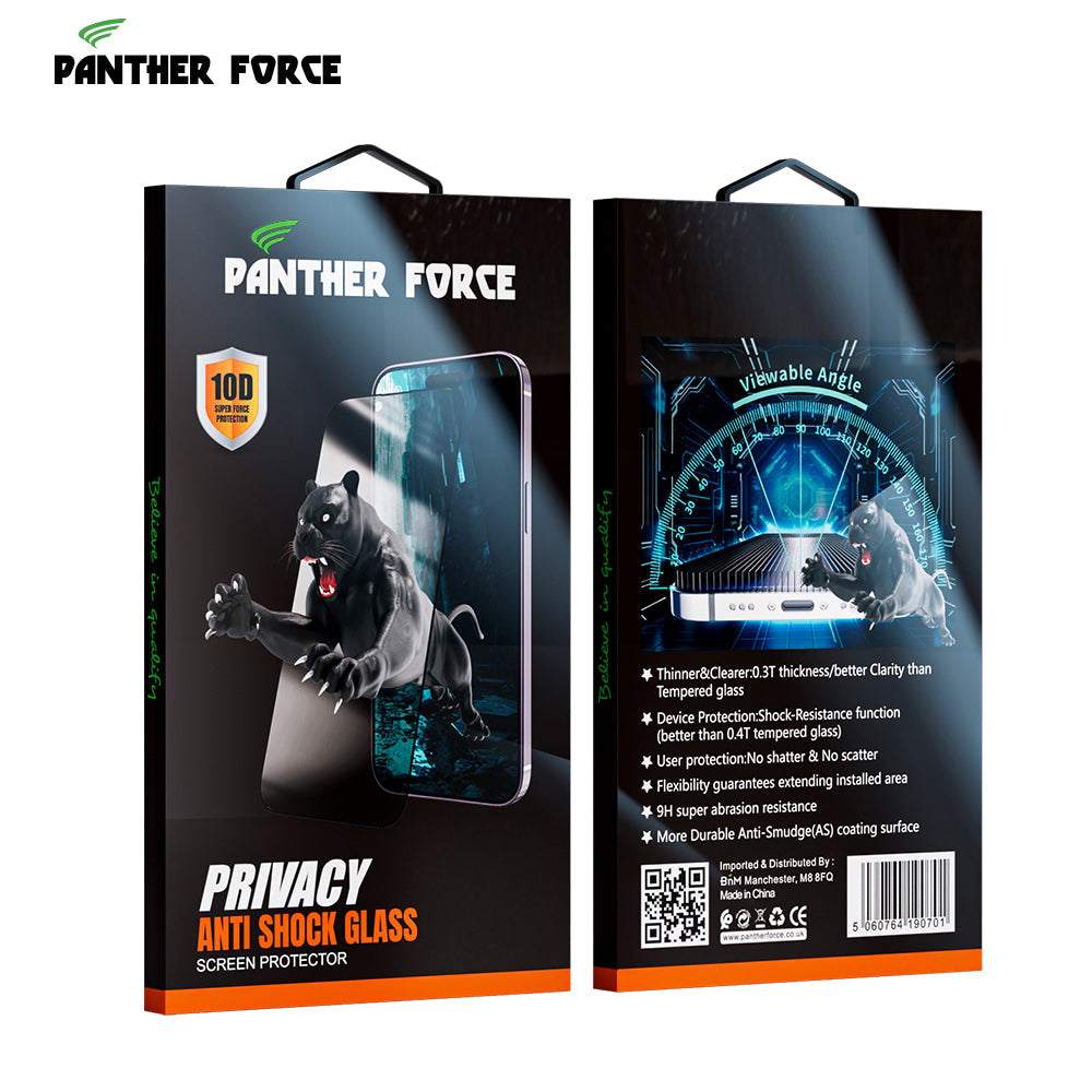 PANTHER FORCE ANTI-SHOCK SCREEN PROTECTOR WITH PRIVACY FOR iPHONE 16 PANTHER FORCE ANTI-SHOCK SCREEN PROTECTOR WITH PRIVACY FOR iPHONE 16